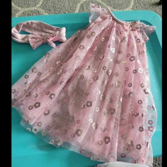 Girls size 3-6 Months dress and headband - Picture 1 of 1